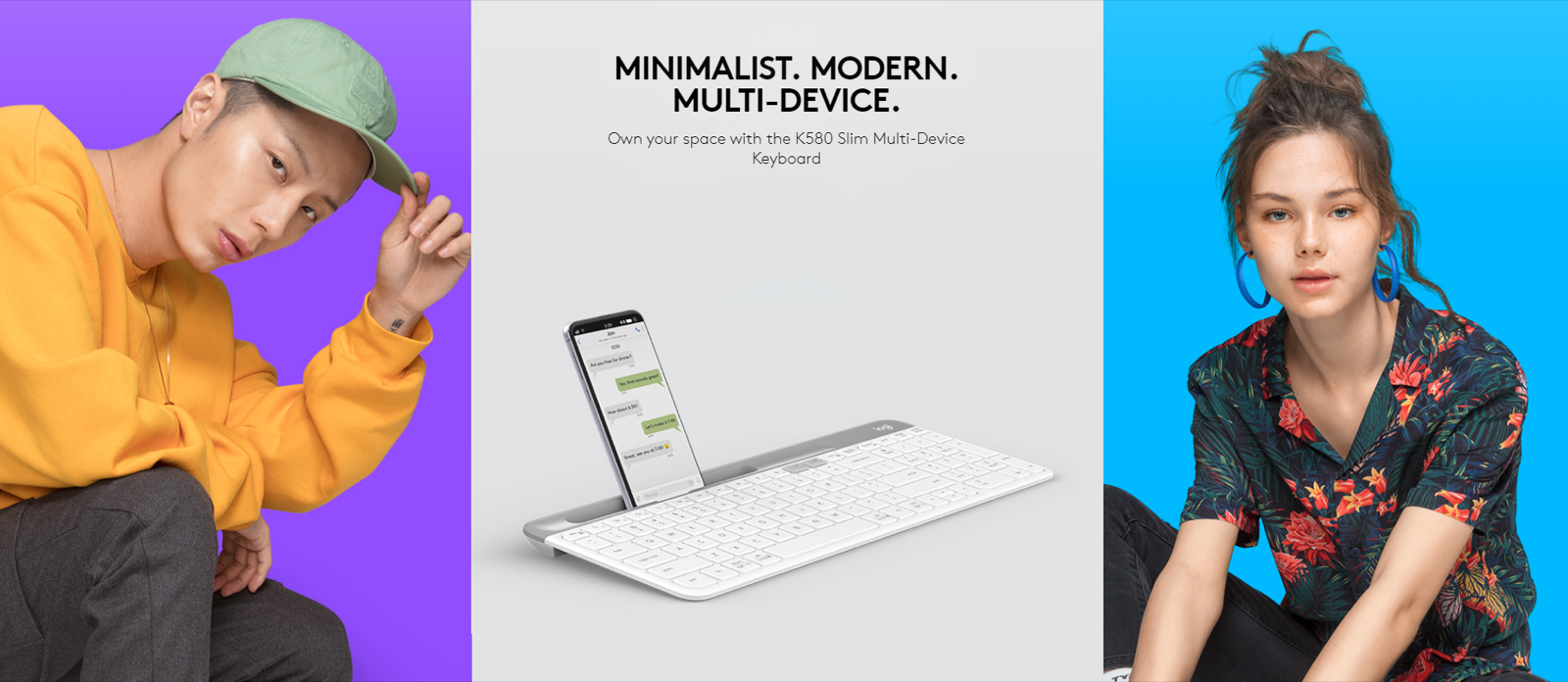 Giới thiệu B&agrave;n ph&iacute;m kh&ocirc;ng d&acirc;y Logitech K580 đen (USB/Bluetooth)