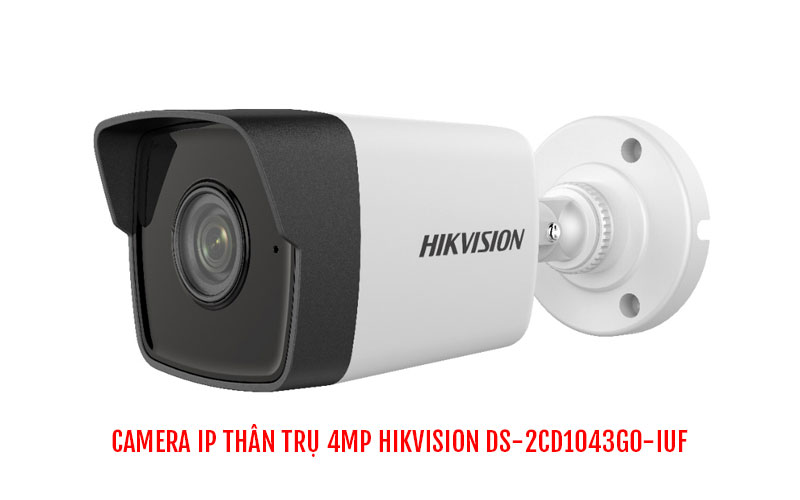 Camera IP thân trụ 4MP HIKVISION DS-2CD1043G0-IUF